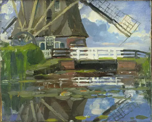 Truncated View of the Broekzijder Mill Piet Mondrian